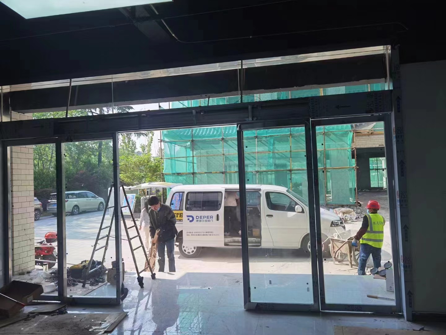 溧阳市玻璃感应门定做